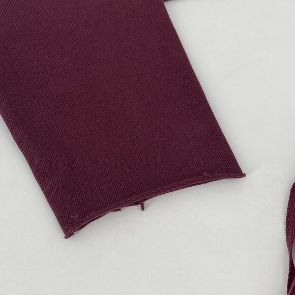 Silence + Noise Size Small Lace-Up Side Corset T-Shirt Dress Wine NWT - Picture 8 of 15